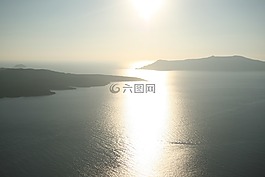 圣托里尼,海,希臘
