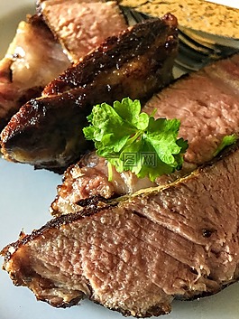 肉,牛排,食品