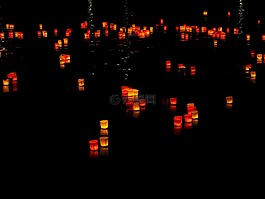 燈,蠟燭,漂浮蠟燭