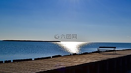 neusiedler 見,水域,天空