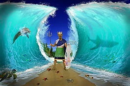 海,幻想,水