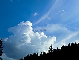 天空,蓝色,多彩