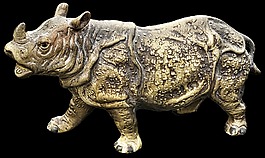 犀牛,數(shù)字,陶瓷