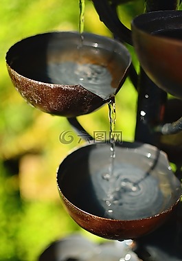 噴泉,自然,戶外