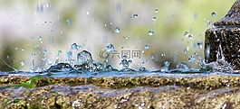水,噴泉,滴