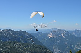 papaglider,夏季,天空