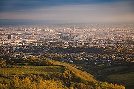 全景,城市,市容