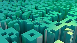 綠色,幾何,3d設計