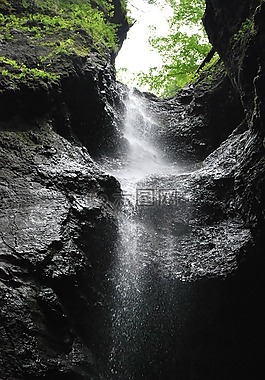 瀑布,breitachklamm,oberstdorf