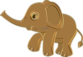 象,黃金,動物