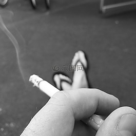 香煙,吸煙,打破