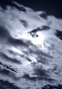 云,太陽,天空