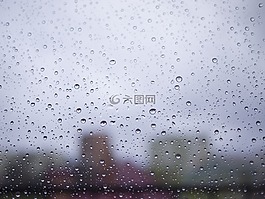 下降,雨,窗口