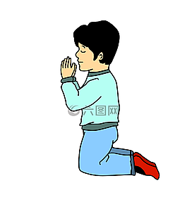 男孩祈禱,禱告,宗教