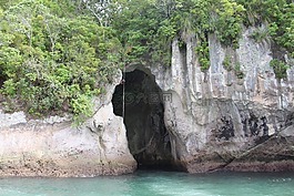 岩,新西兰,海