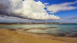 海灘,沙,海