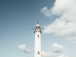 云,天空,燈塔