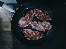 廚師,肉,潘