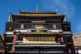 修道院,西藏,廟