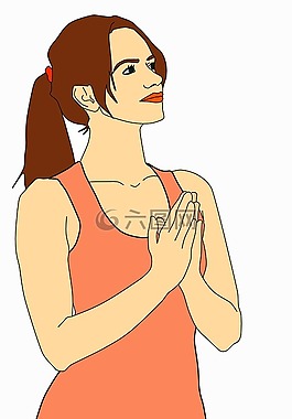祈祷的女人,祷告,信仰