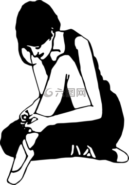 芭蕾舞團,側影,b
