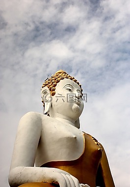 พระ,佛像,中。