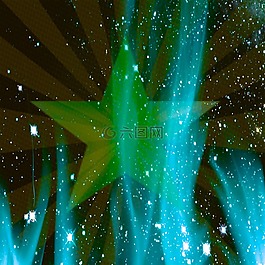 明星,火,綠色