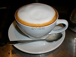 杯卡布奇諾,飲料,熱