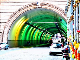 隧道,顏色,城市