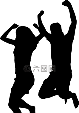 側(cè)影,夫婦,跳躍