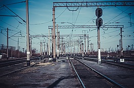 公路列車,貨車,鐵路軌道