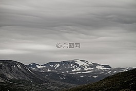 山,云,挪威