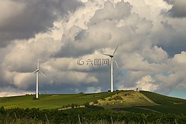 景觀,葡萄園,windr?der