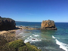 澳大利亞,巖石,海