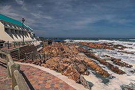 海岸,水景,破波