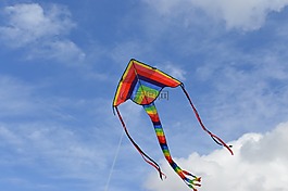风筝,蓝色,天空