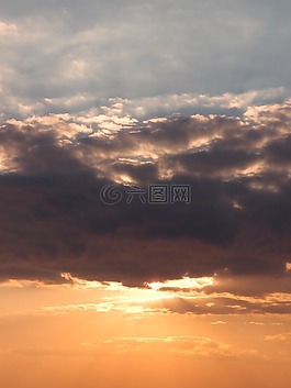 太陽,日落,天空