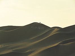人,沙漠,沙丘