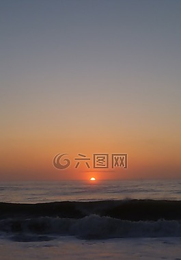 日出,日落,陽光