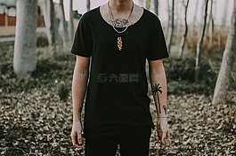 人,男子,紋身