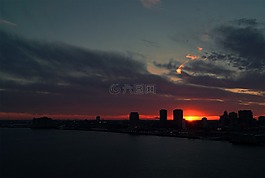 費城,夜景,天際線