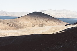 山,海洋,海