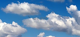 天空,云,白