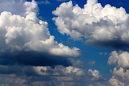 天空,云,白