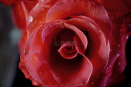 玫瑰,紅色,花的