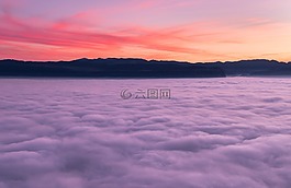 日落,云,天空
