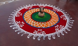 rangoli,多彩,印度