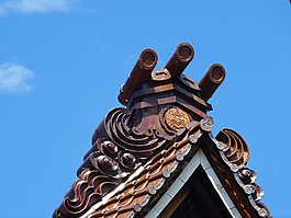 日本,寺,屋頂