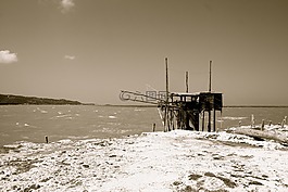 trabucco,景觀,海