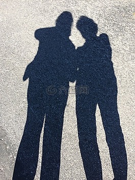 陰影,高大,母親